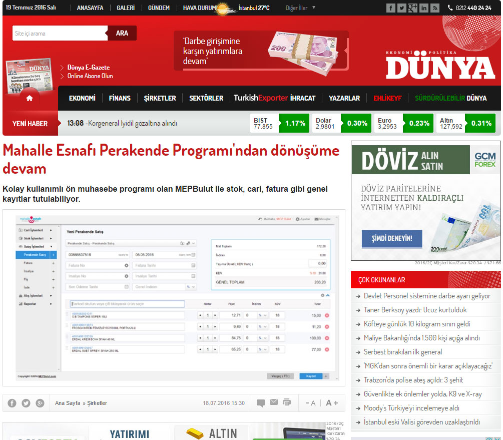 Dünya Gazetesi Haberi - Mahalle Esnafı Perakende Programından dönüşüme devam