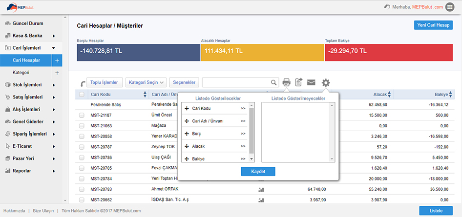 MEPBulut Versiyon: V3.9.0 Yayınlandı.